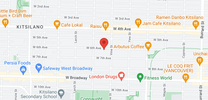 map of 2340 W 6TH AVENUE